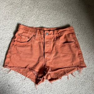 Levi’s 501 high waisted shorts